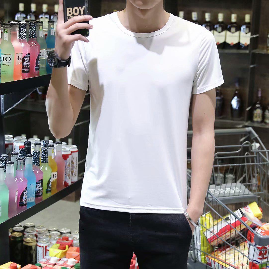 

Мужская спортивная футболка быстросохнущая облегающего кроя - с коротким рукавом, эластичная, однотонная L