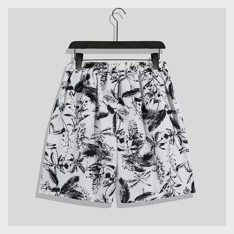 Men's Trendy Vintage Floral Hawaiian Shirt & Shorts Set - Summer Casual Loose Fit