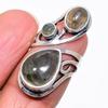 Natural Labradorite Gemstone 925 Sterling Silver Jewelry Ring Size 5.5 AR-16571
