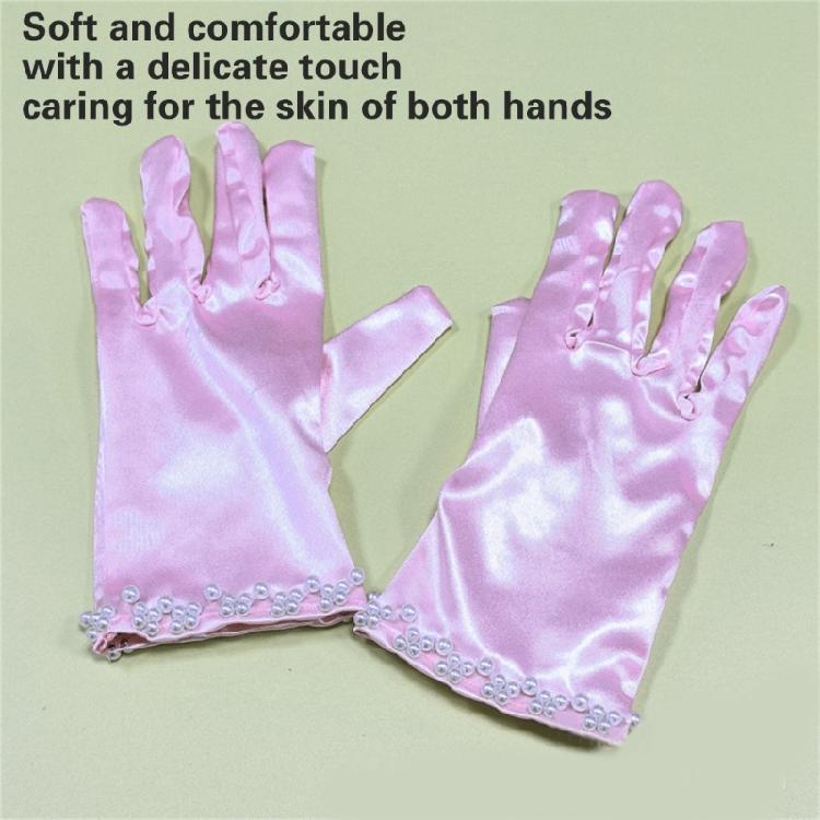 Evening Galas Short Gloves Lady Stage Performances Wrist Length Wedding Gloves