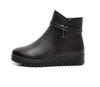 Women's Winter Cotton Flat Heel Short Boots - Non-Slip, Warm, Large Sizes 41-42 for Middle-aged & Elderly