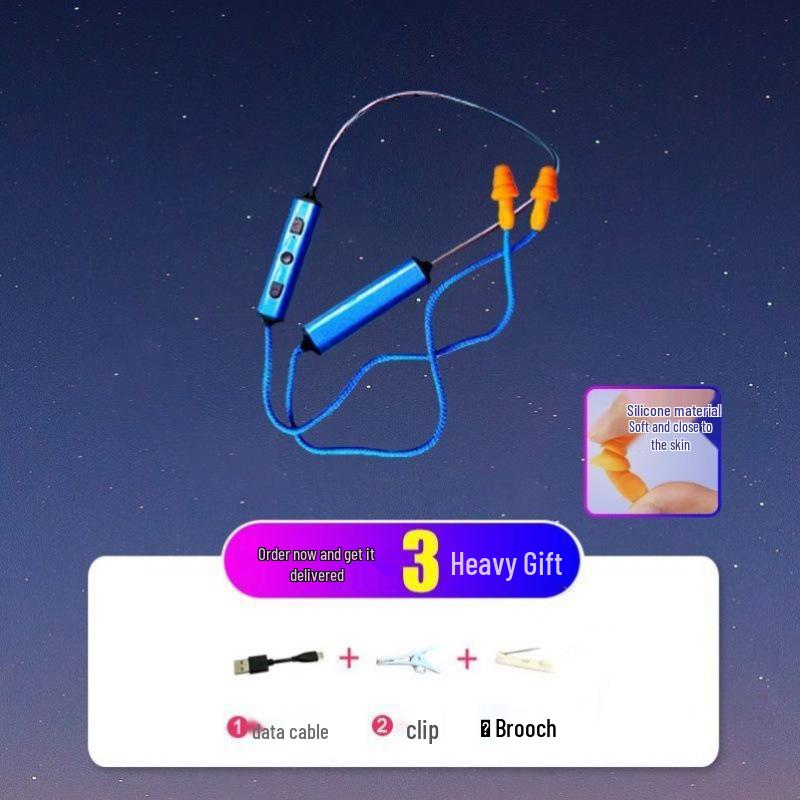 Bluetooth Noise-Cancelling Low Bass HD Wired Earplug Headphones for Work.