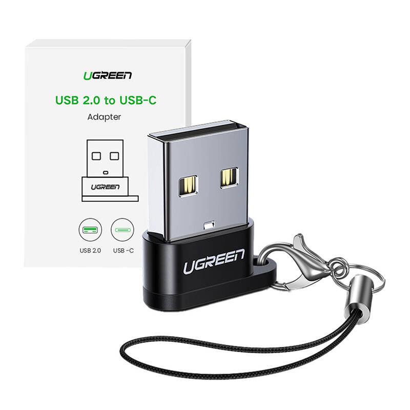 Adapter Usb Ugreen Us280 Usb-C Do Usb-A 2.0 (Czarny)