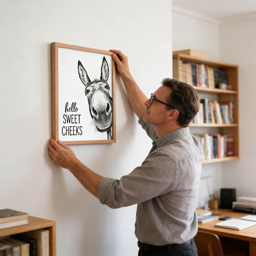 Animal Bathroom Wall Art Funny Toilet Decoration Humorous Toilet Wall Poster for Homeowners Renters College Students Apartments