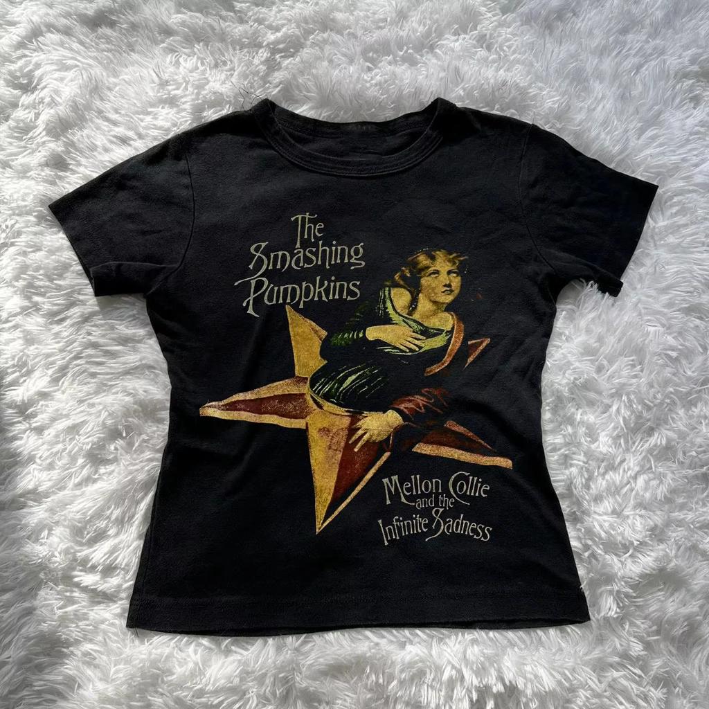Smashing Pumpkins Mellon Collie Graphic Shirt Womens Y2K Band Tee 90s Alt S-XXL