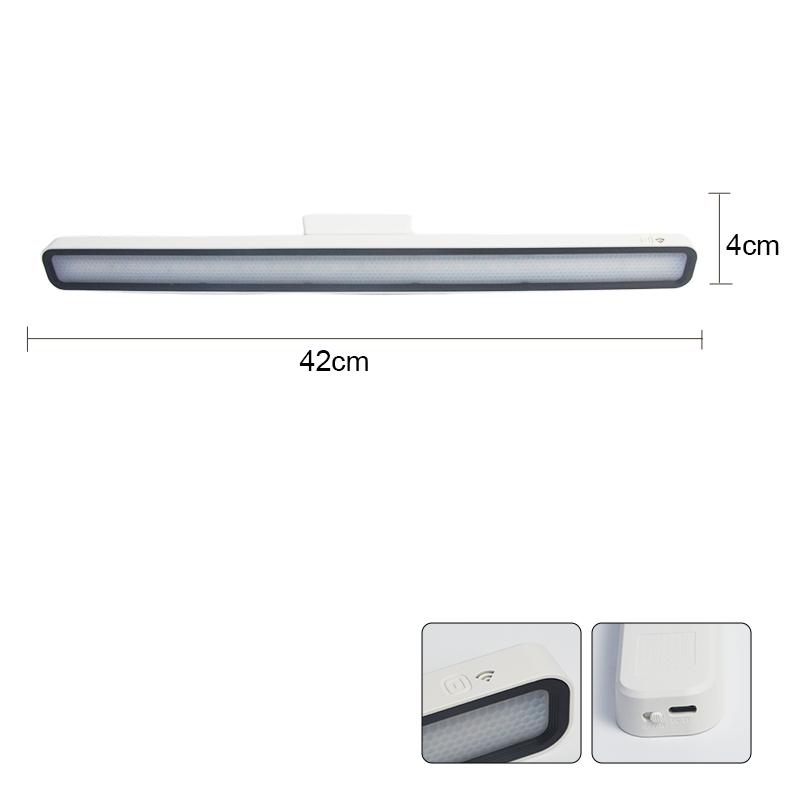 LED Desk Lamp USB Rechargeable Light Stepless Dimming Table Lamp Hanging Magnetic Bedroom Table Reading Rechargeable Night Light