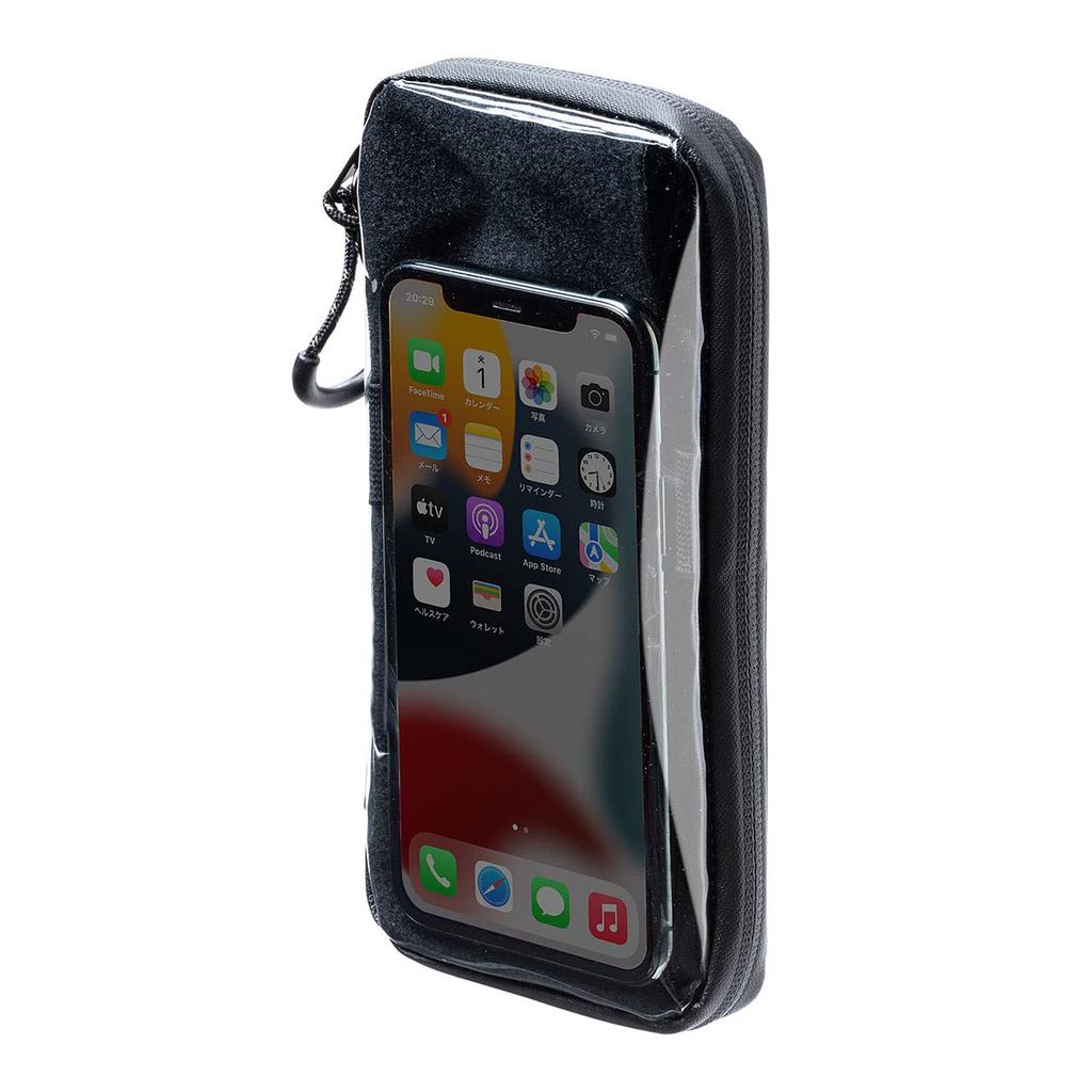 Sanwa Direct Cycling Pouch, Road Bike, Wallet, iPhone, Smartphone, Water-Resistant, Lightweight, 62g, 800-BYCP002