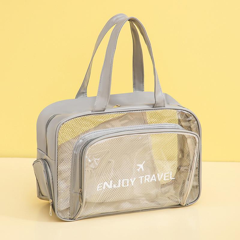 Urban Minimalist Waterproof Pvc Travel Organizer With Dry Wet Separation For Gym And Beach Use