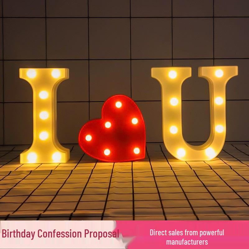 LED Letter Lights: Surprise Birthday, Proposal & Party Decoration