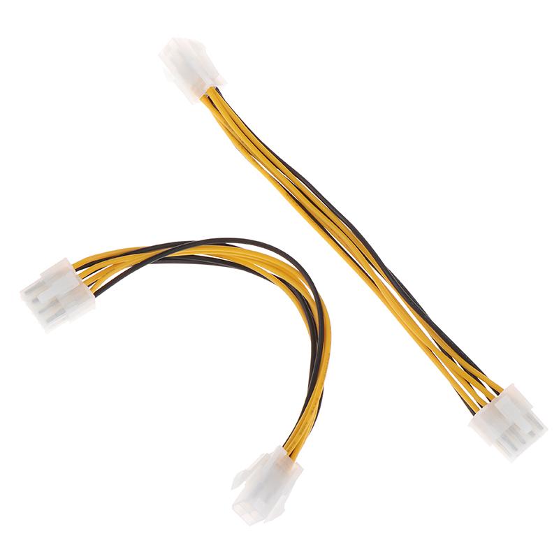 1 stk 4 pins hann-til-8-pins hunn-ledningsforlengelse til CPU-strømomformerkabel