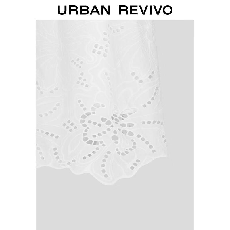 UR Women's Embroidered Square Neck A-line Dress