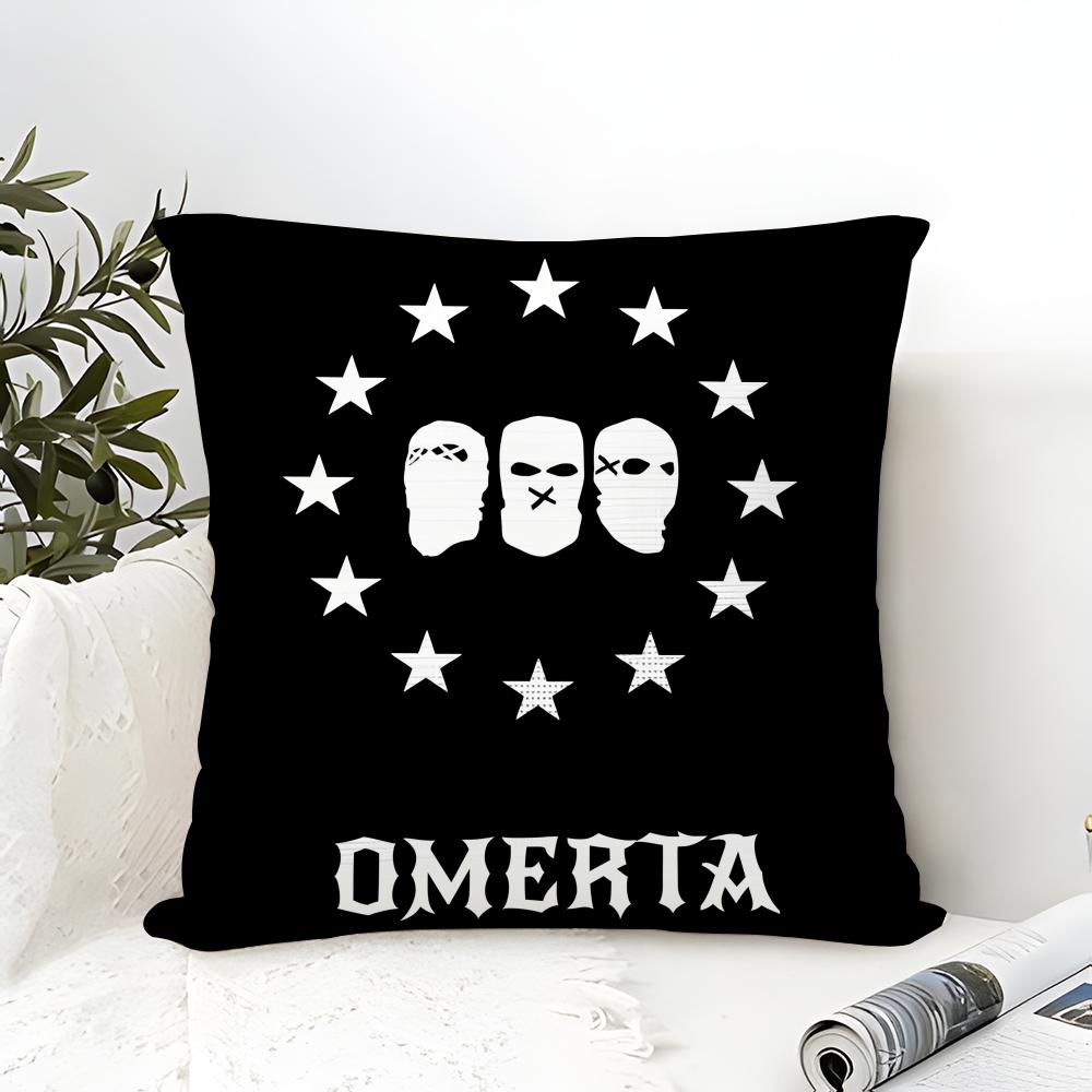 Cool Music Brand O-Omerta 47 1 Pillow Case Linen Pillow Case Sofa Home Decor Cushion Cover Cushion Cove