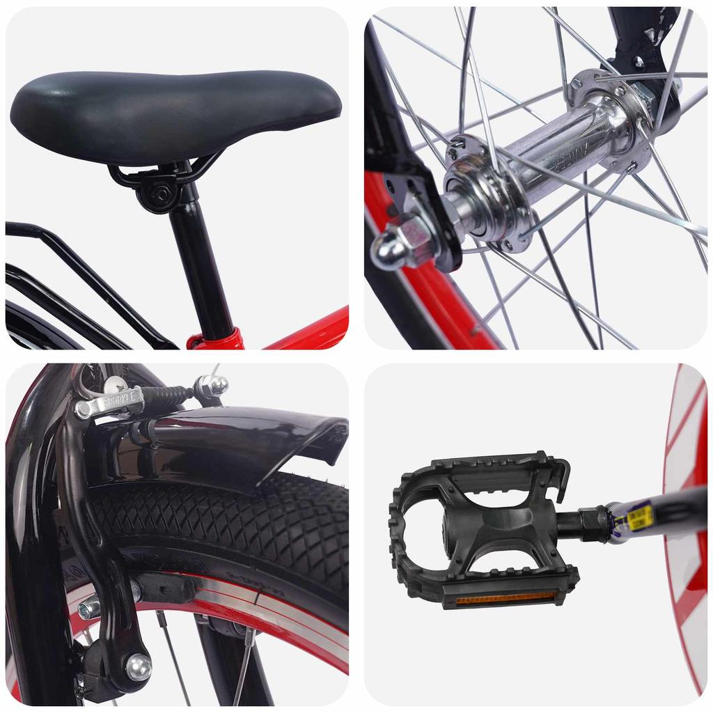 Kids Bike 18 Inches for Ages 5 7 Red
