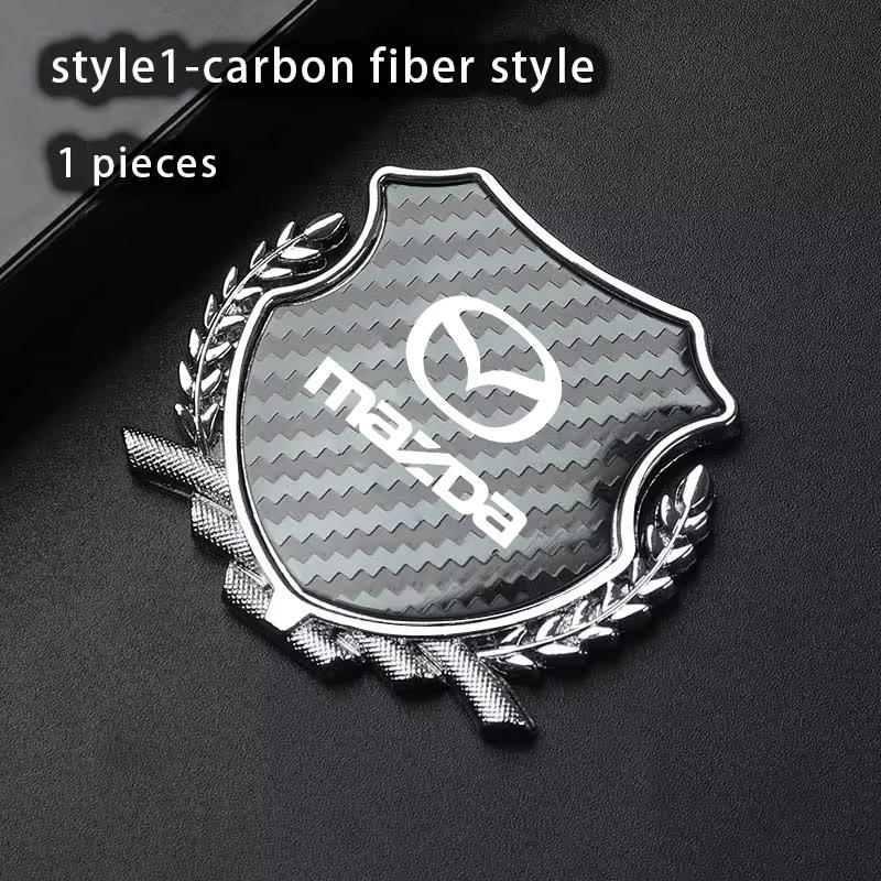 AAFD1 Metal Car Trunk Window Side Emblem Badge Decal Sticker For Mazda 3 6 CX5 2 CX3 CX9 MX5 RX8 Axela Demio Atenza MS