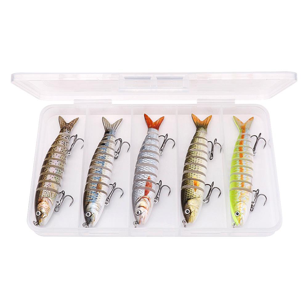 5pcs 10cm 10g Sinking Lifelike Artificial Bait Kit Fishing Lures Set of Wobblers For Pike Crankbaits Fishing Tackle Lure