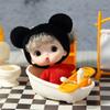 Tiny Doll Plastic Mini Doll with Small Clothes for Girls 4" Little Doll Reborns Baby Gift Bag Decors Accessory