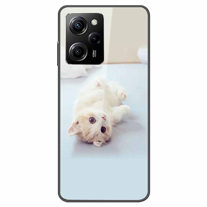 Tempered Glass Case for Xiaomi Poco X5 Pro / PocoX5 Cover Hard Shockproof Cases for Xiaomi Poco X5 5G 6.67'' Funda Coque Case