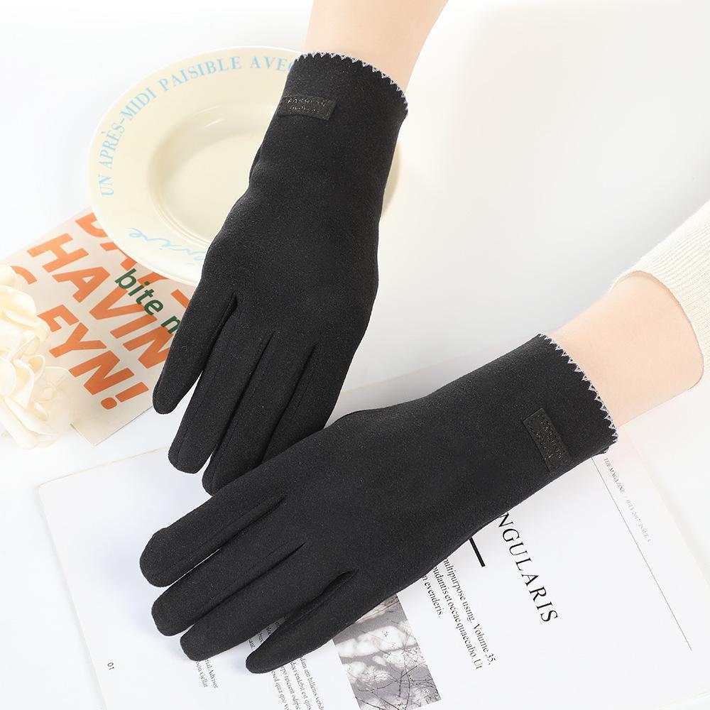Winter Warm German Velvet Cycling & Driving Gloves – Windproof, Thick, Cold-Proof, Touchscreen Compatible for Couples