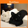 Schwarze Katze Plüschkissen Langes Körperkissen Weiche Puppe Für Bett Kuscheln Und Kinderspaß