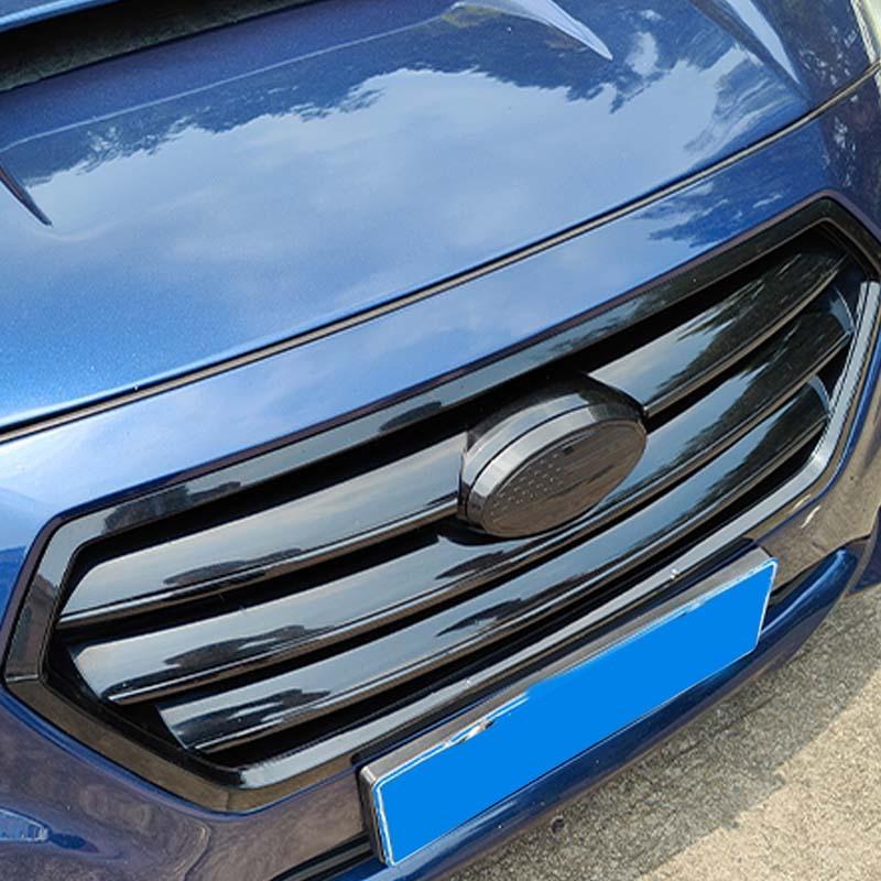 For Subaru Legacy 2015-2024 ABS Black Car Front Frame Cover Decorative Sticker Car Accessories