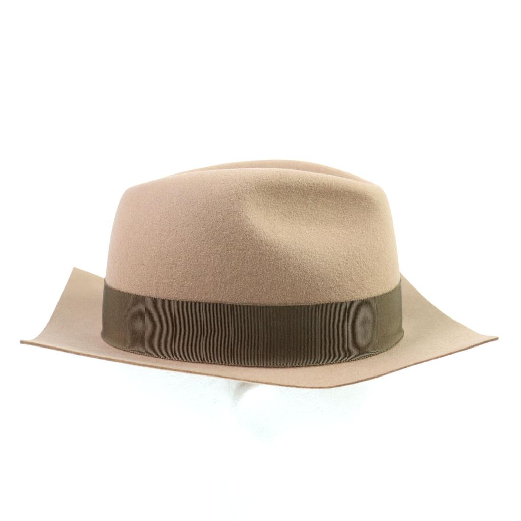 Excellent Vivienne Westwood hat  Ribbon Felt Square Brim Fedora 219161 VH36 Used
