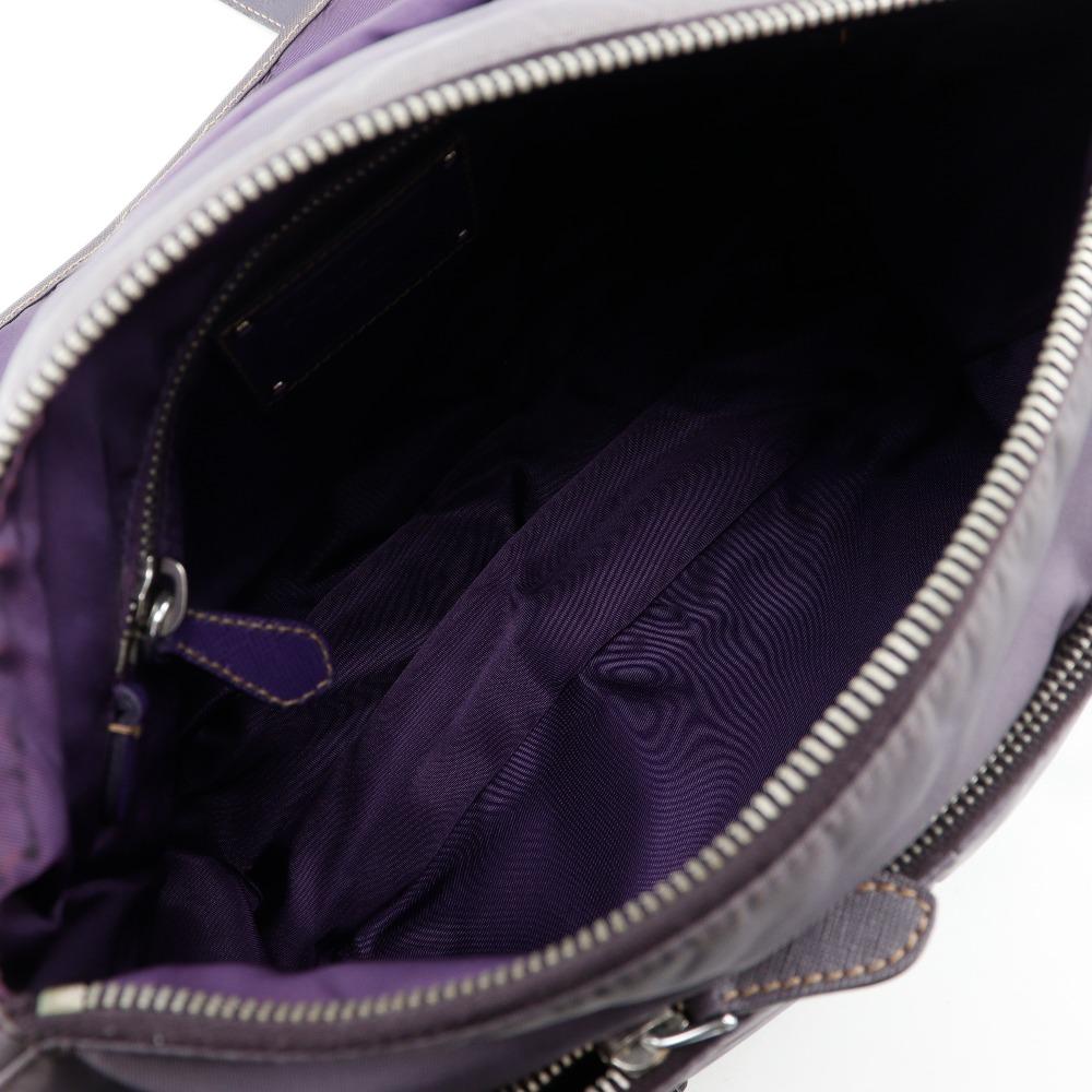 PRADA Shoulder Bag BT0687 MIRTILLO purple Nylon/leather Women Used