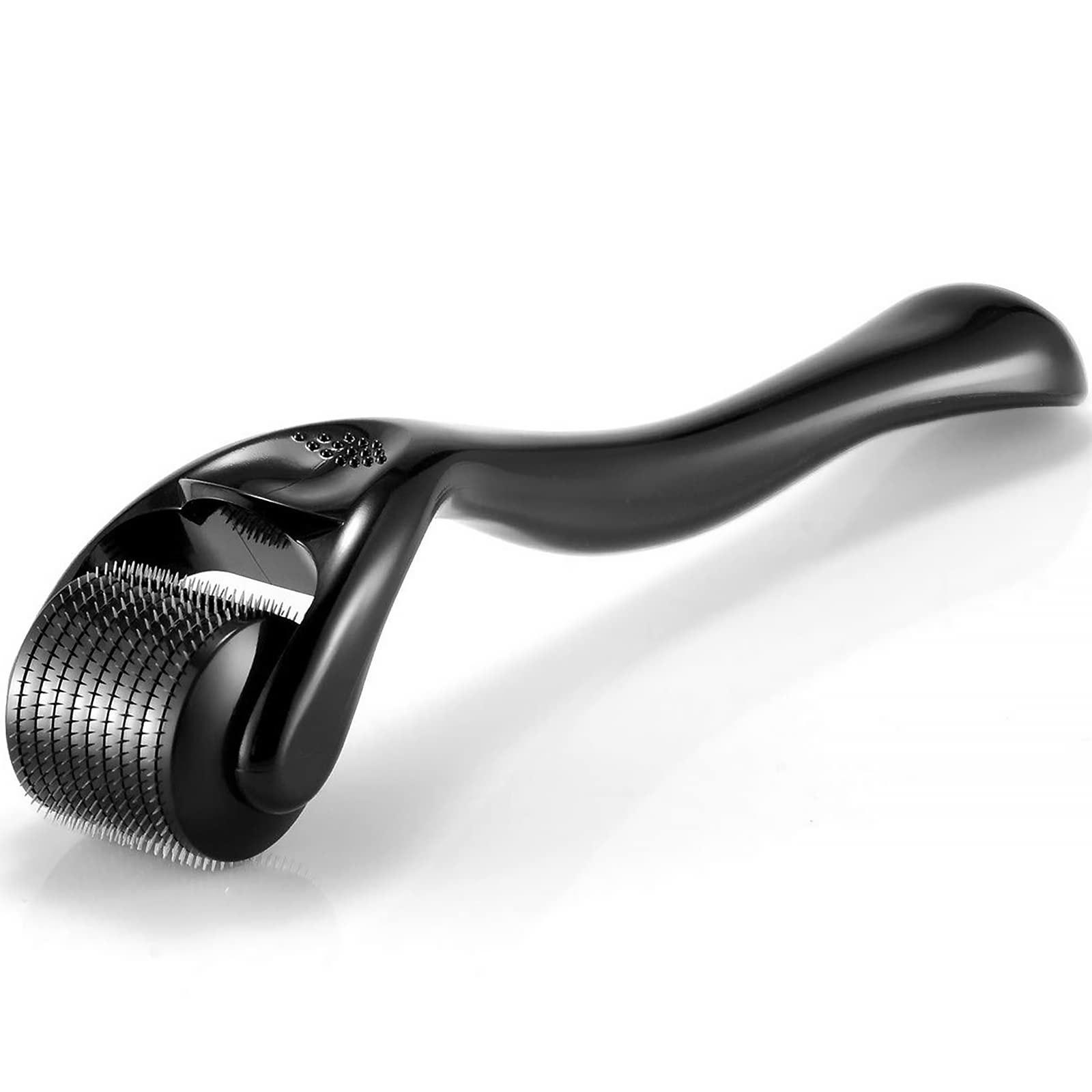 

Профессиональный дермароллер 0,5 мм для роста бороды и волос | Микроигольчатый ролик для лица для стимуляции коллагена | Уменьшает шрамы от акне, морщины, поры