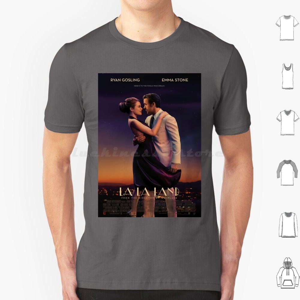 La La Land Movie T Shirt 6xl Cotton Cool Tee Movie Drama Love Romance La La Land Stone Ryan Gosling Film Musical La Movies