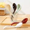 1-Piece Asian Soup Spoon, Ceramic Chinese Style Spoons Ramen Spoon Retro Porcelain Spoon, 6.5 inches