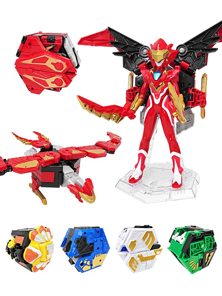Dragon Warrior Star Source Transforming Robot Toy for Kids: King Kong Boy Star Transformation Device