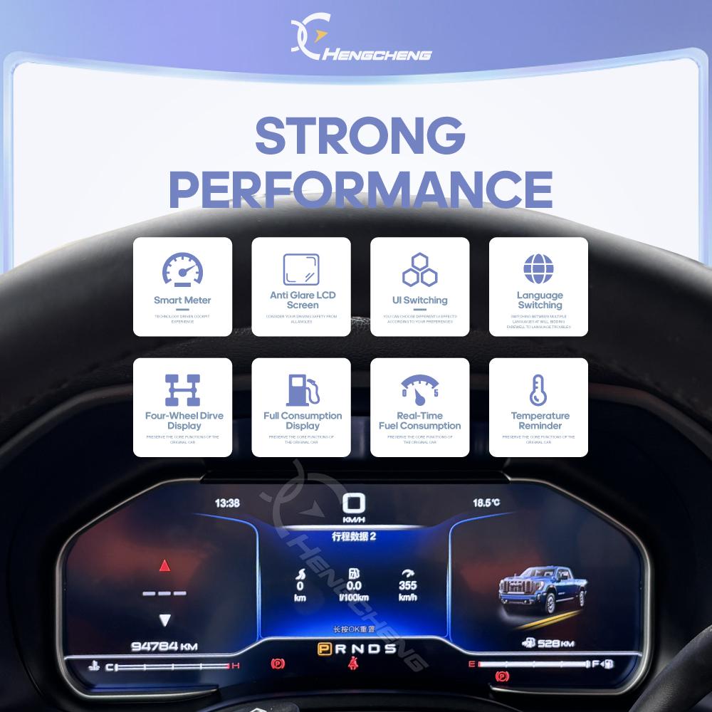 For Chevrolet Silverado GMC Sierra 2013-2019 Car Digital Cluster LCD Dashboard Player Cockpit Virtual Instrument