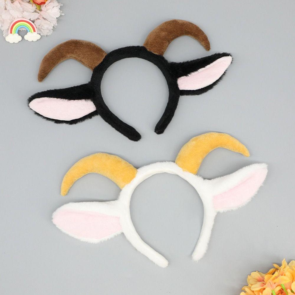 Animal Ears Animal Costumes Props Plush Plush Lamb Headbands  Party Decorations