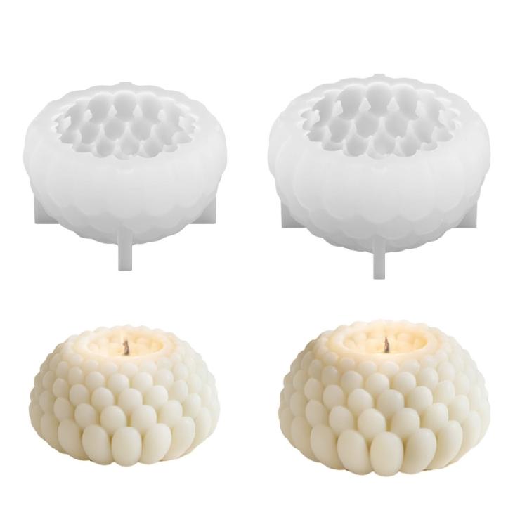 2Pcs Flower Shaped Silicone Molds Food Grade Silicone For Making Candle Soap Chocolate Baking And Epoxy Resin Craft 1