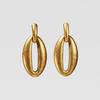 2022 Fashion Jewelry Personalized Exaggerated Hoop Earring Oversized Custom Statement Design Oval Memory Geometric Drop Earring