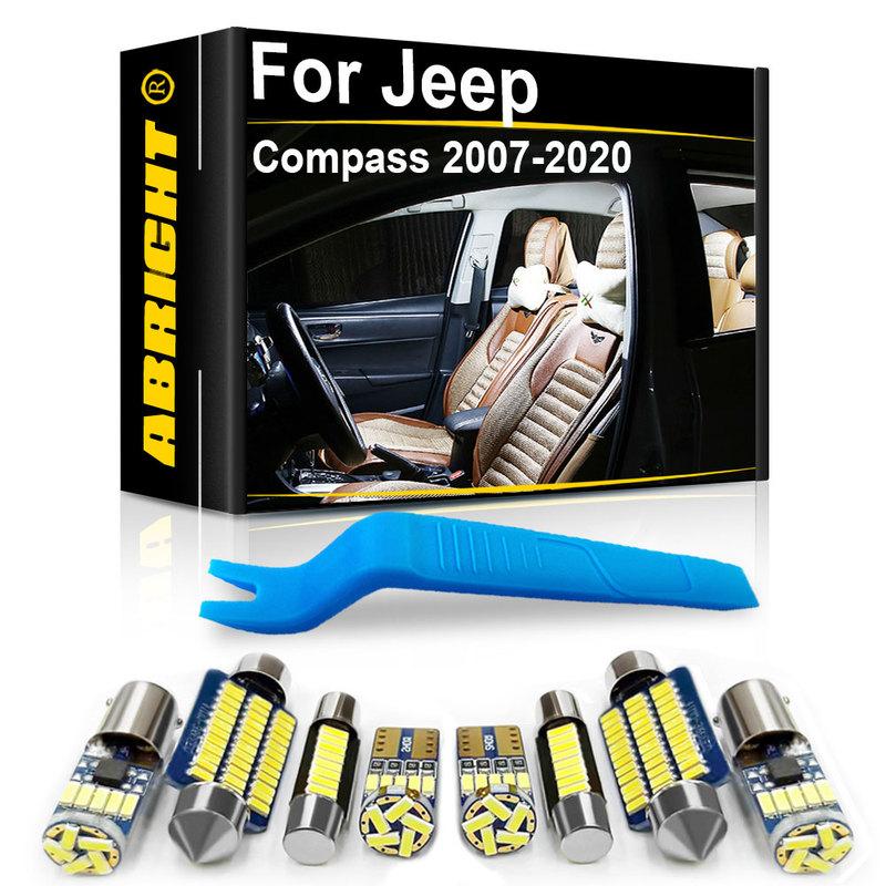 Car LED Interior Light Canbus For Jeep Compass MK49 MP 2007 2008 2011 2012 2013 2018 2019 2020 Accessories Parts Indoor Lamp