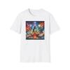 Cosmic Meditation T Shirt Softstyle Chakra Art Spiritual Yoga Attire Boho Fashion Mindfulness Wear