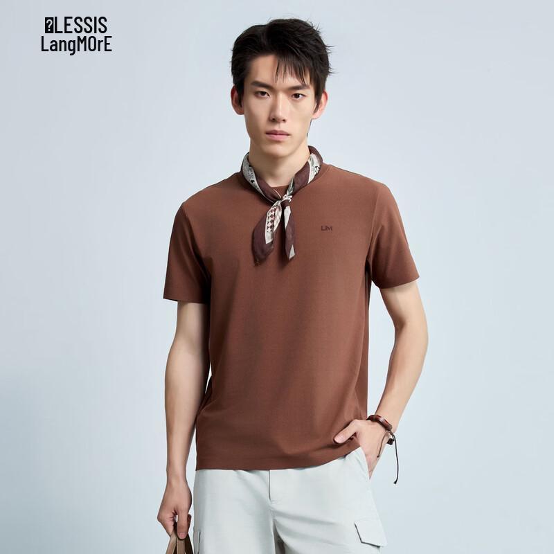 Lilang Men s Quiet Luxury Round Neck Short Sleeve T-Shirt
