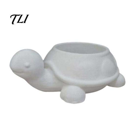 Decorative Housewarming Gift 3D Printed Turtle Succulents Pot, Cute Animal Planter for Indoor Plants, Desktop Small Pot Windowsill Flowerpot