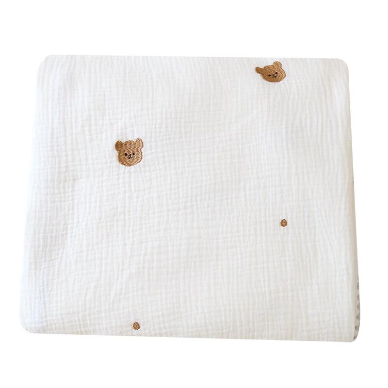 GPPNKC Baby Cartoon Embroidered Gauze Nap Blanket