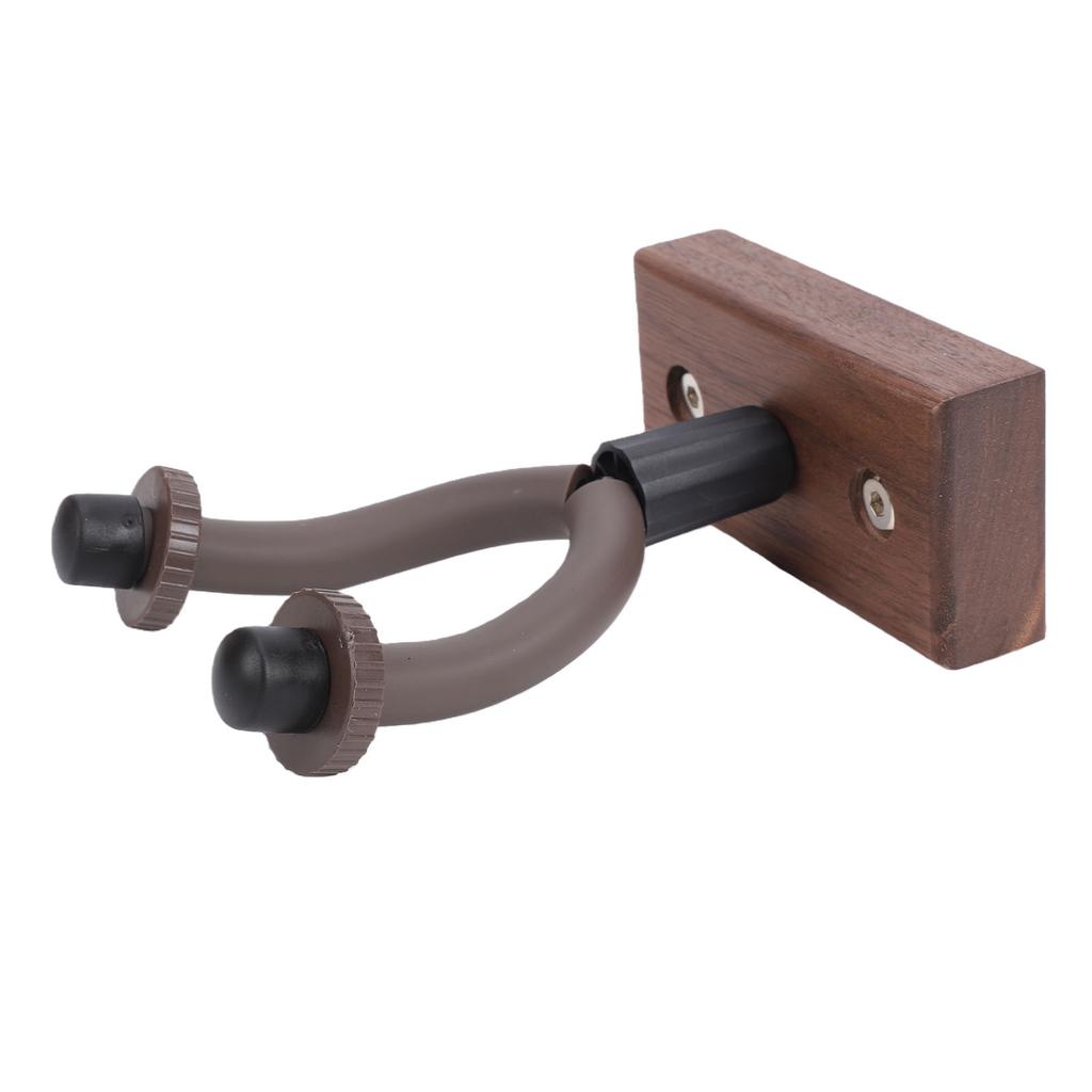 Guitar Wall Mount U Shaped Holds 11.02 To 22.05lbs Walnut Guitar Hanger Hook for Banjo Bass