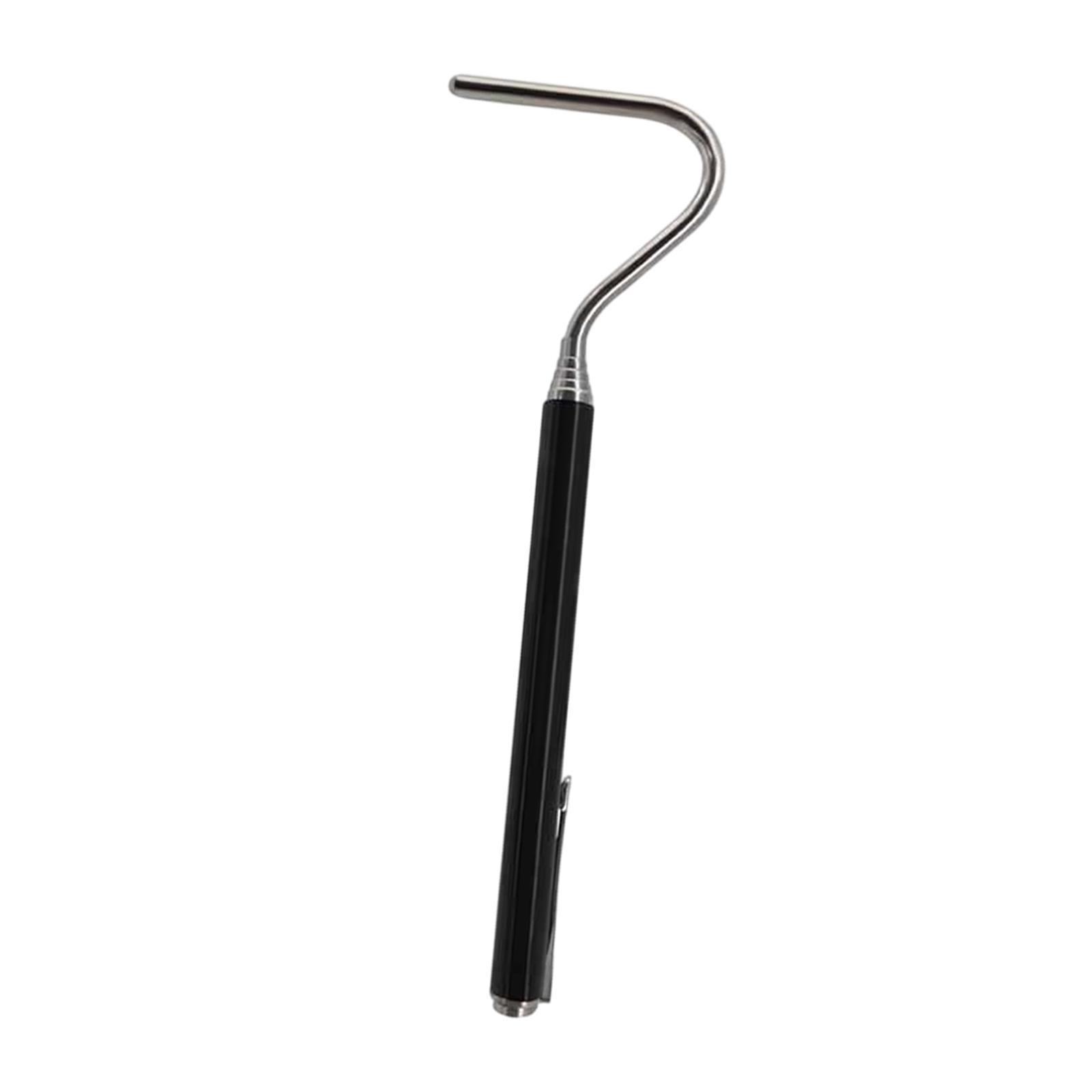 

Snake Hook Extendable Non Slip Grip Stainless Steel Portable Handling Tool чорний