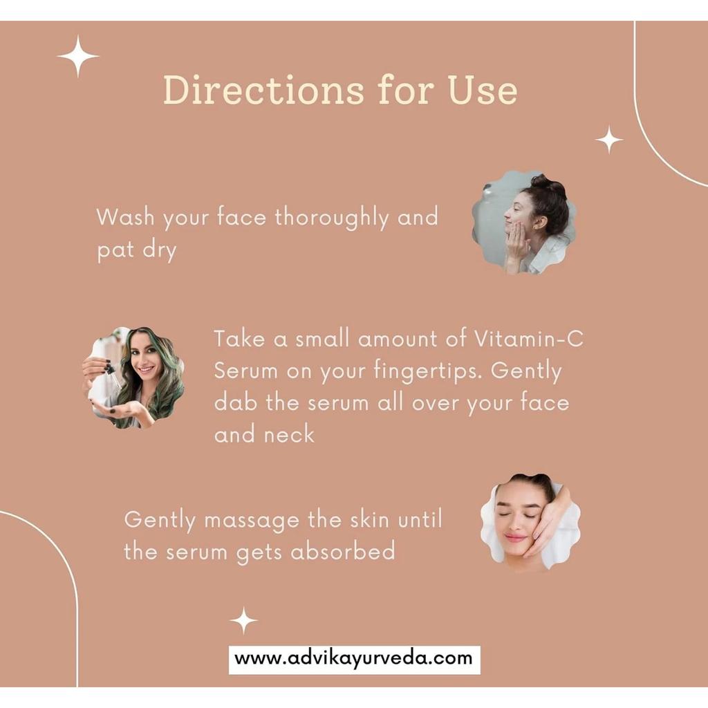 Advik Ayurveda Vitamin C Serum For All Skin Types 15ml