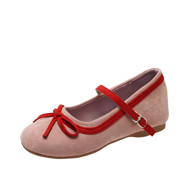 

New Spring Butterfly-knot Women Mary Jane Shoes Fashion Dress Street Style Shoes 39 розовый