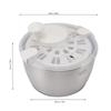 Stainless Steel PP Salad Spinner Large Capacity Lettuce Spinner Convenient Fruit Washer  Meal Prep