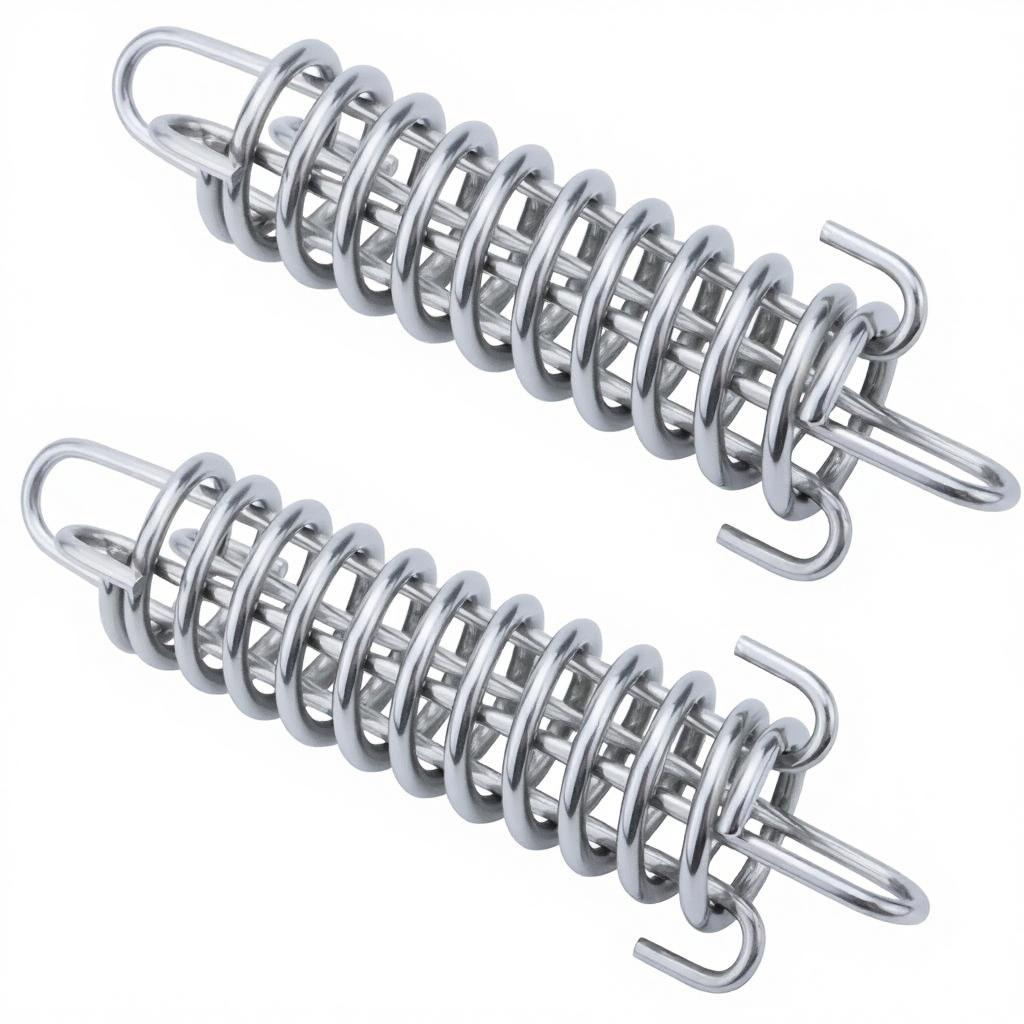 Shock Absorbing Mooring Spring  Stainless Steel Porch Swing Dog Leash Hammock Chair Punching Bag Boat Mooring 5x50x270mm