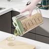 Grains Sealed Jar Plastic Food Storage Containers Transparent Moisture-Proof Rice Bucket Cereals Dispenser for Kitchen Organizer