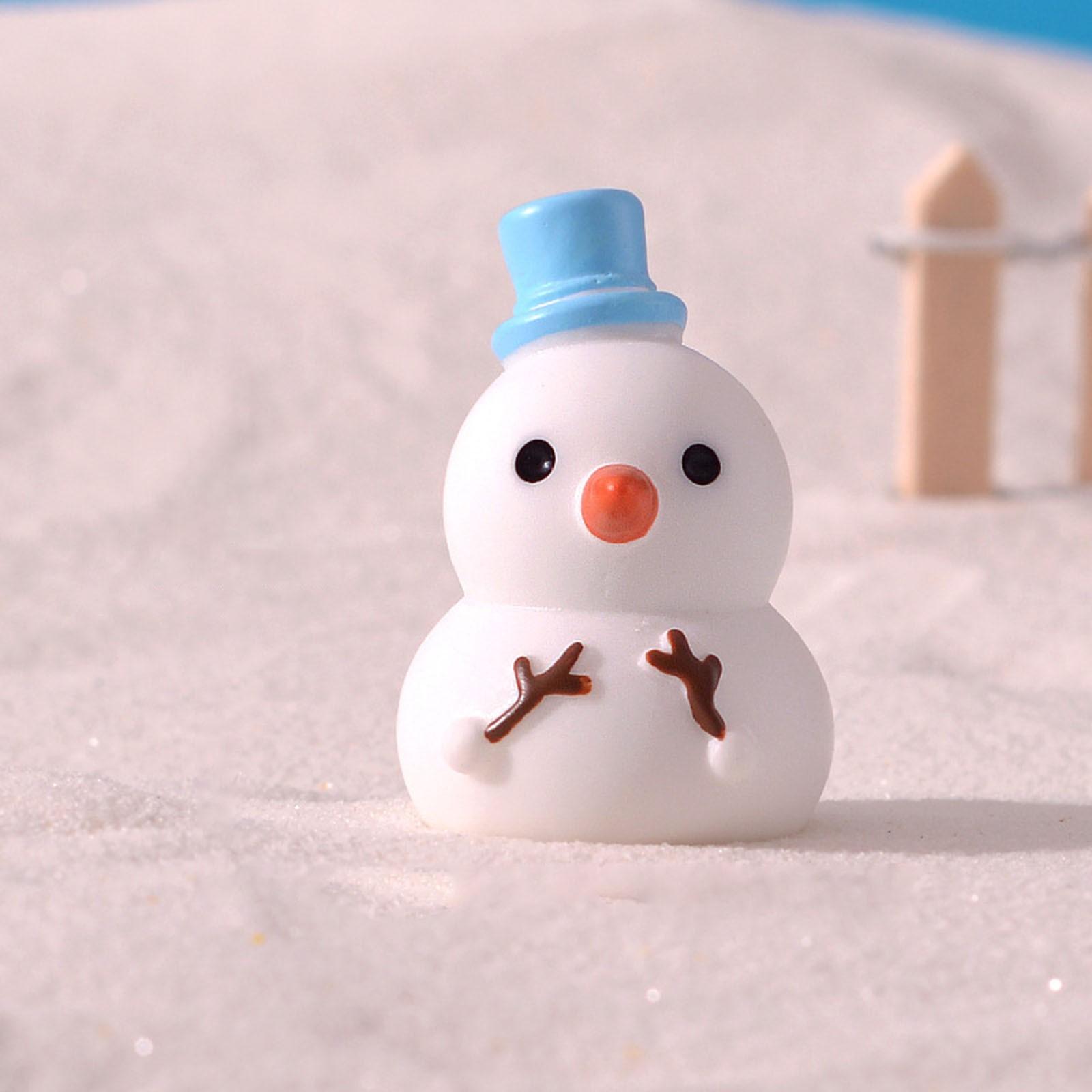 

Рождественский подарок DIY аксессуары микро смола ремесла снеговик лось Санта Клаус аксессуары One Size