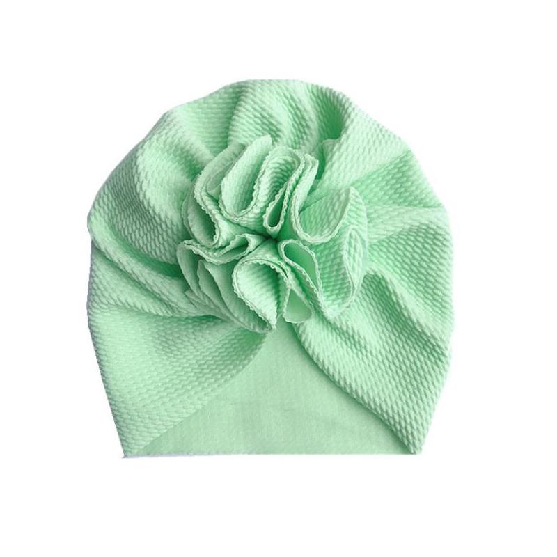 Cute Flower Baby Turban Hat Soft Baby Girl Headwrap Beanie Hat For Newborn Infant Toddler Headwear Headband
