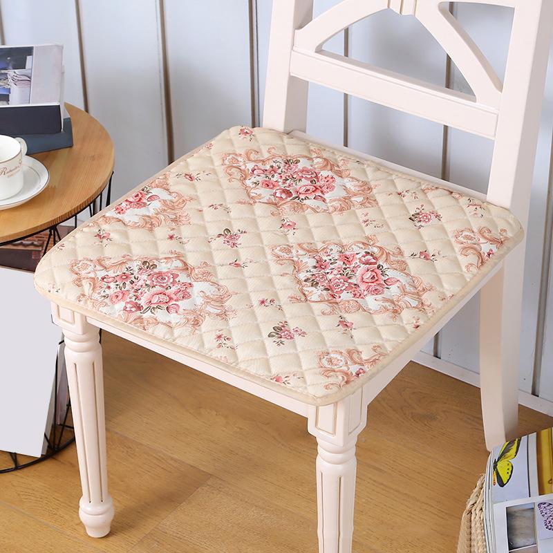 45x45cm Square Chair Cushion Anti-Slip Soft Pad Cotton Flower Printed Seat Protective Mats Portable Office Home Decoration
