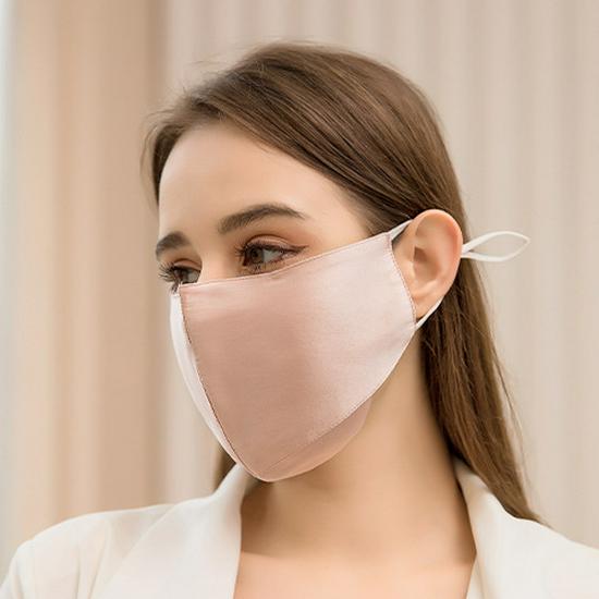 Women's 100% Mulberry Silk Sun Mask - Breathable, Anti-UV, Double Layer, Full Face Coverage for Summer Cycling.